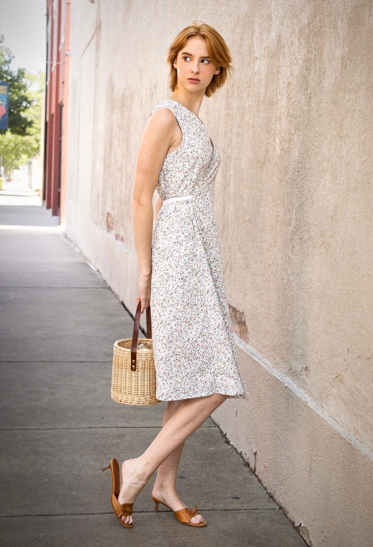 Soft Cotton Wrap Dress