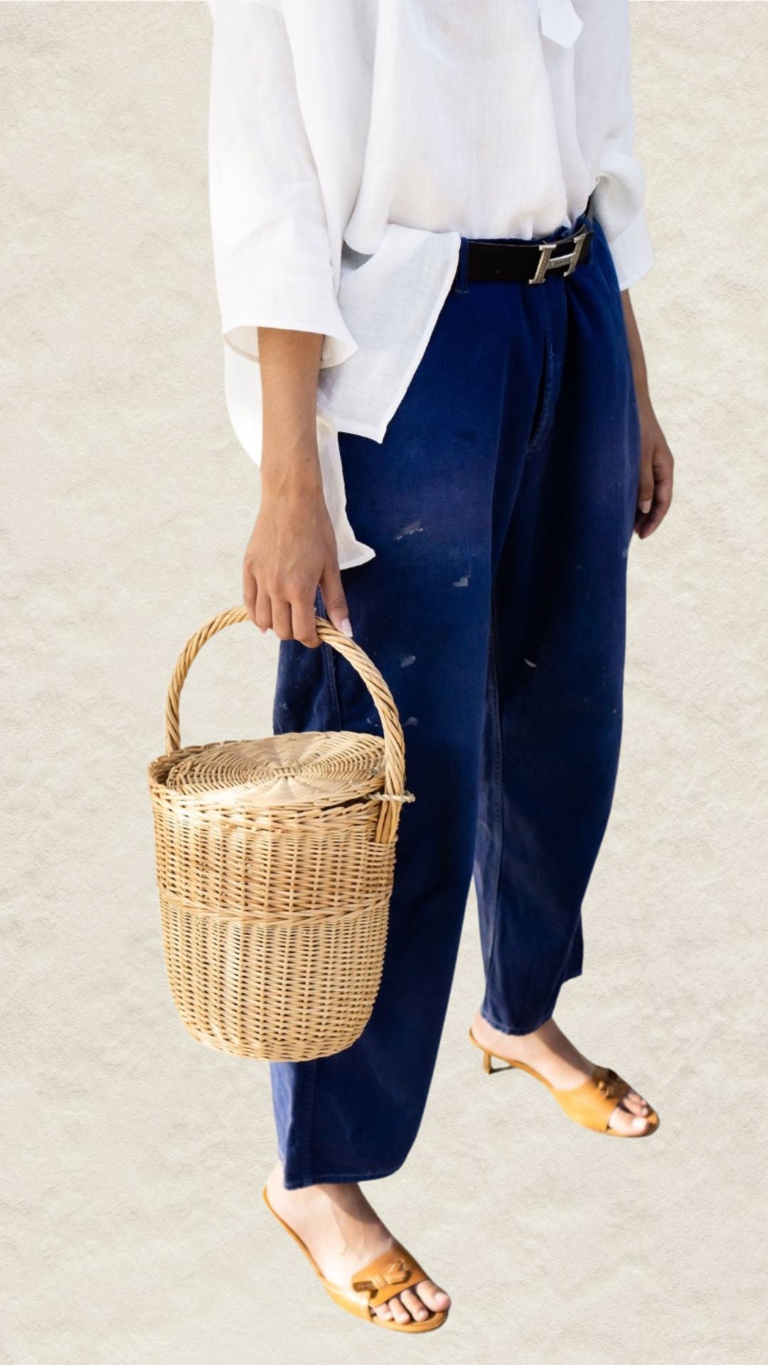 Birkin Basket Purse with Lid