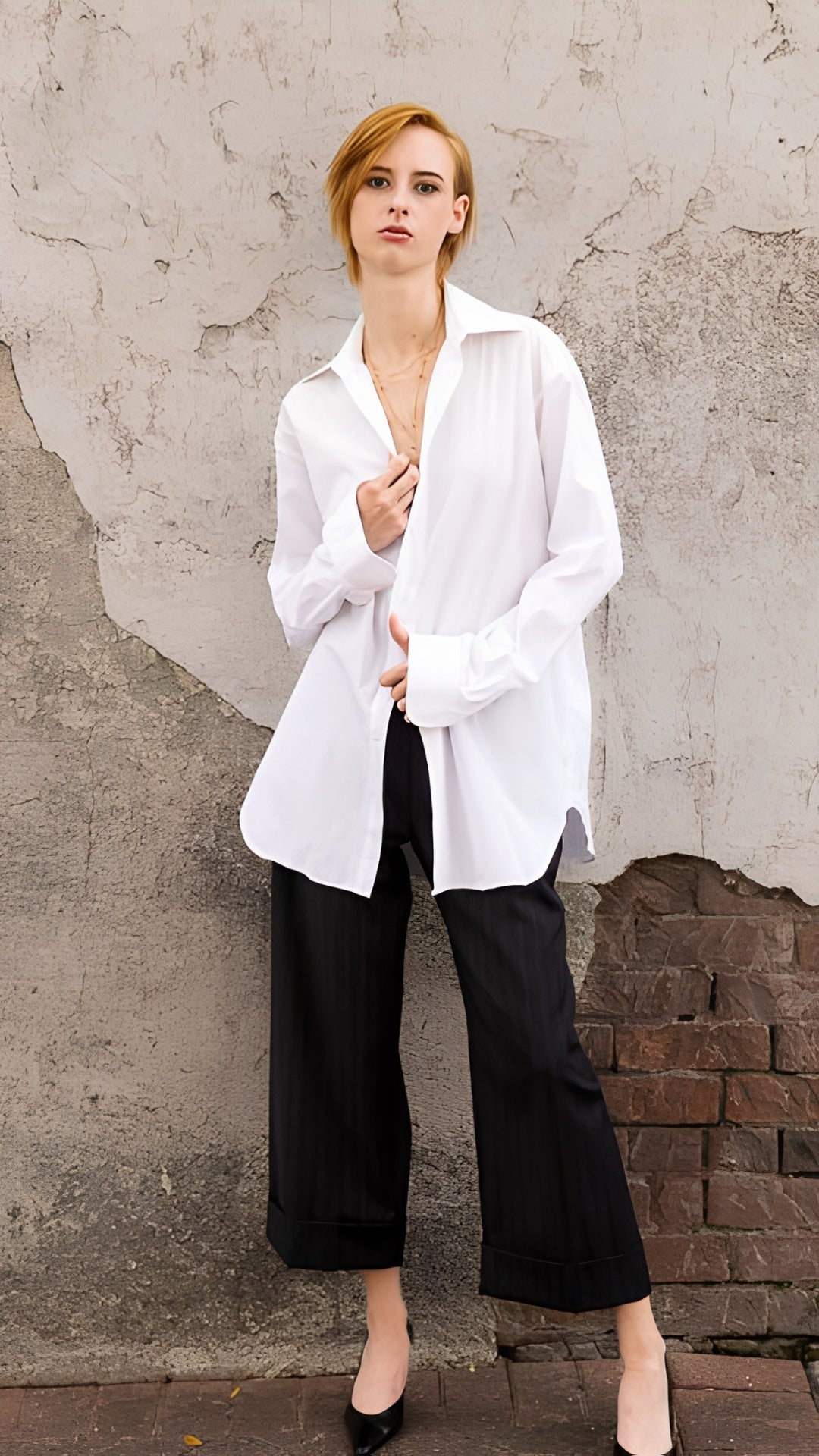 Boyfriend Button Down Shirt in Egyptian Cotton