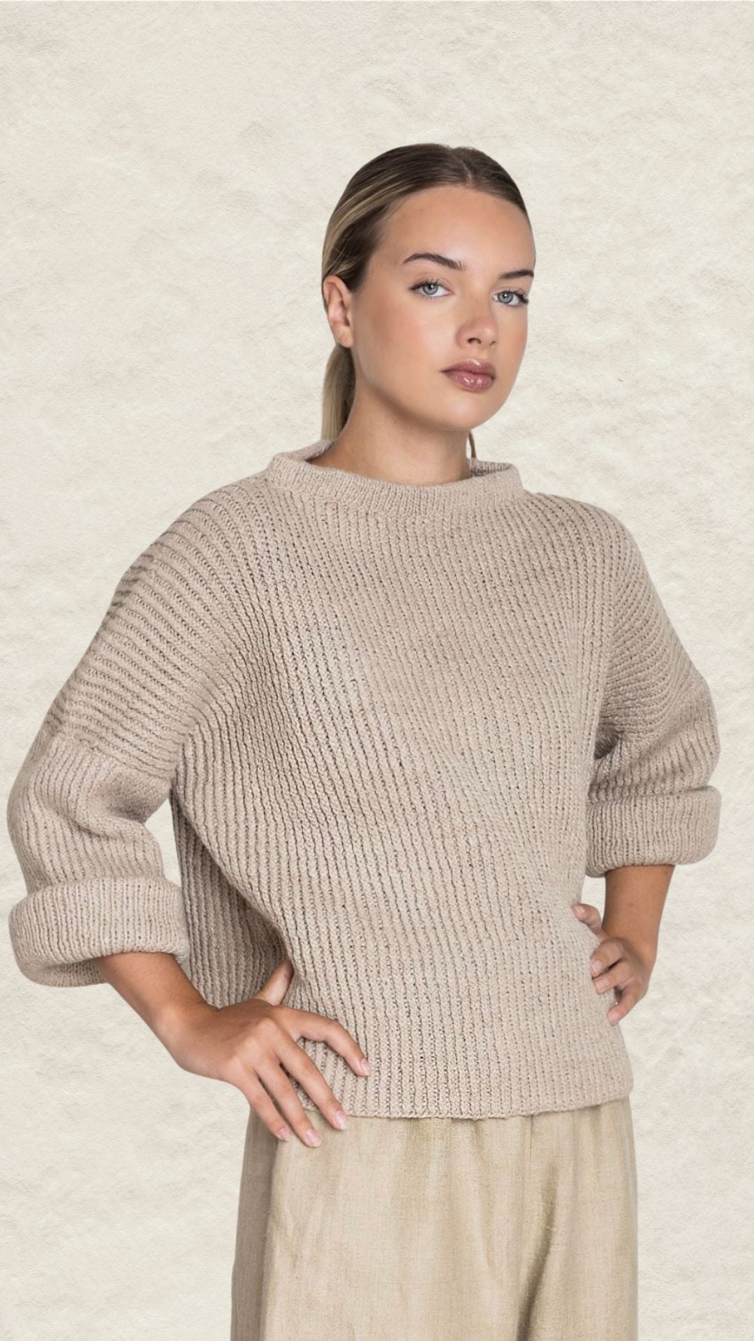 Hand Knit Pullover Sweater