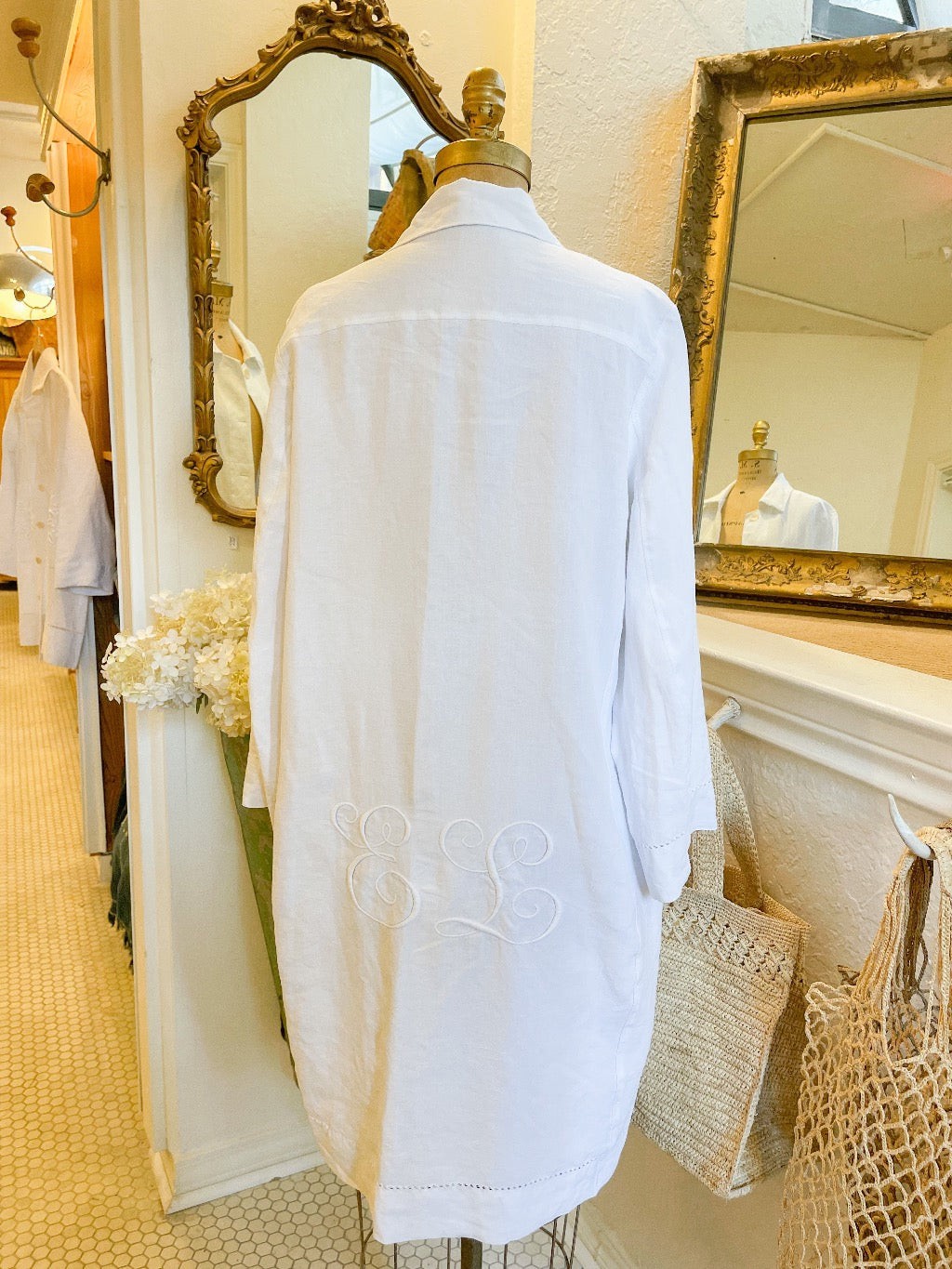 Long French Linen Coat