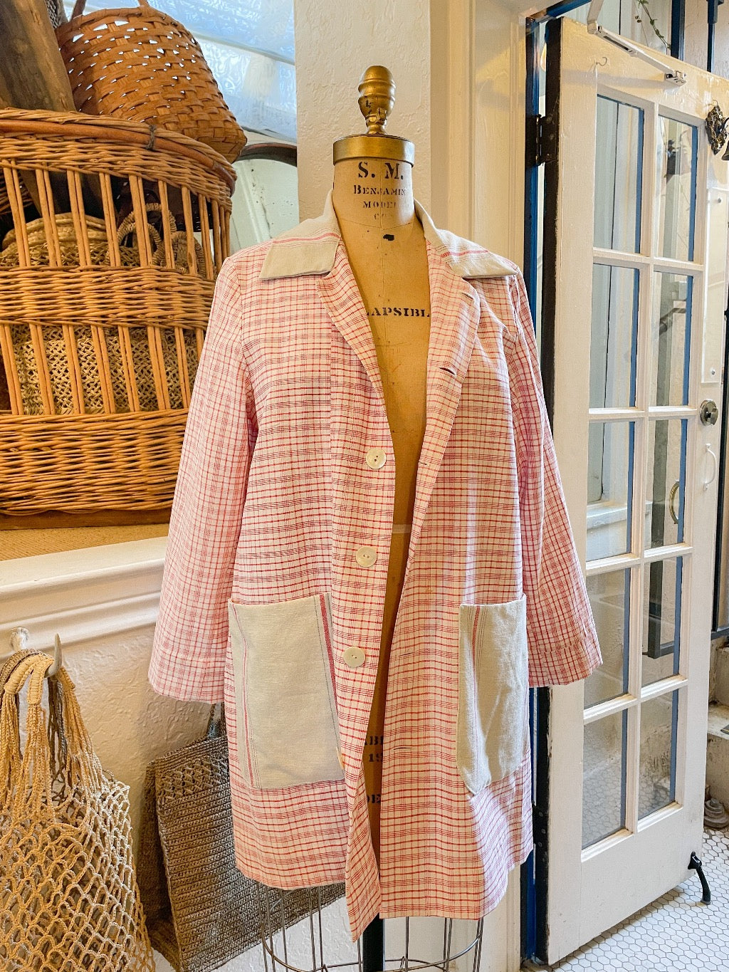 Short French Linen Coat