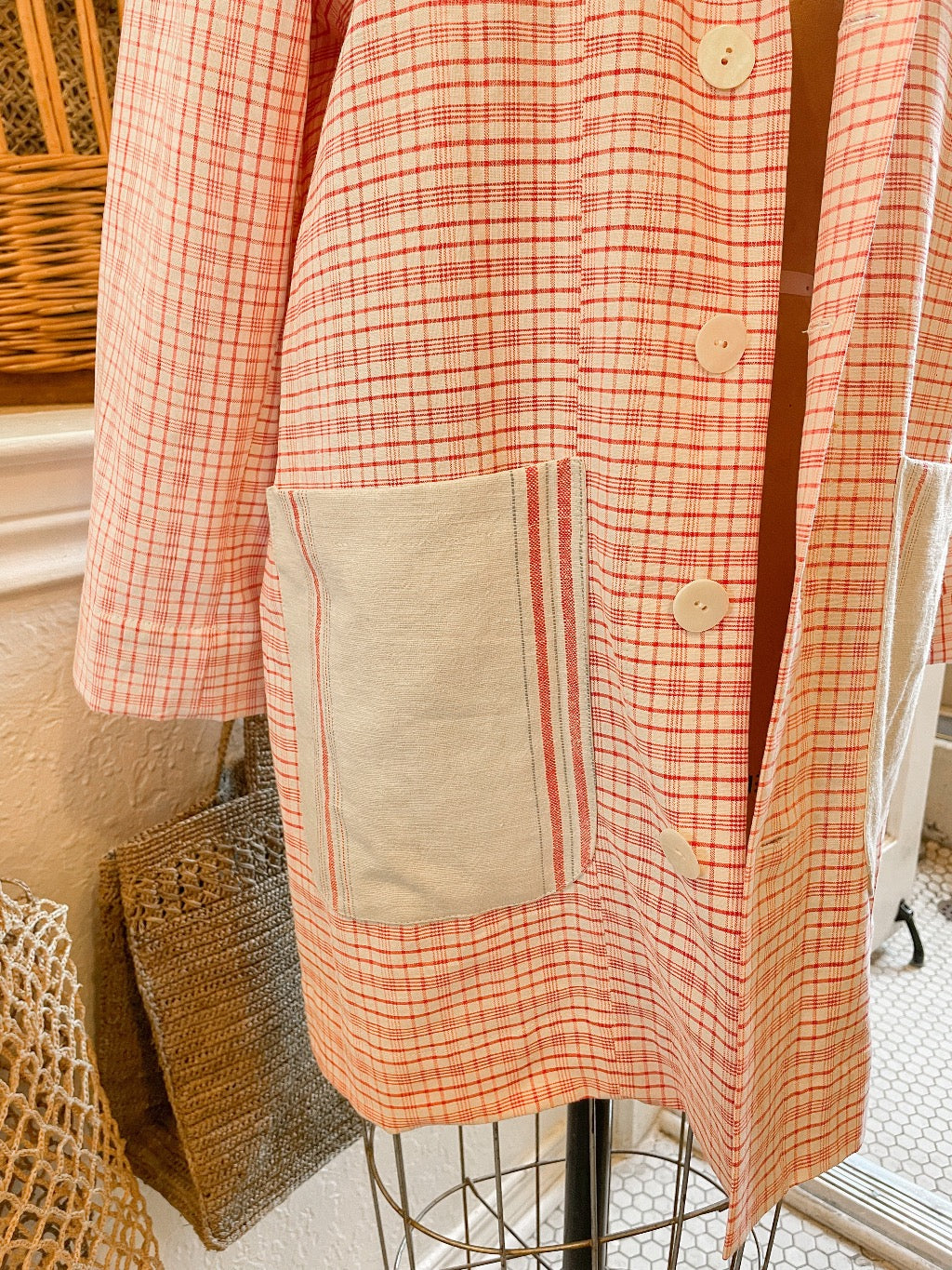 Short French Linen Coat