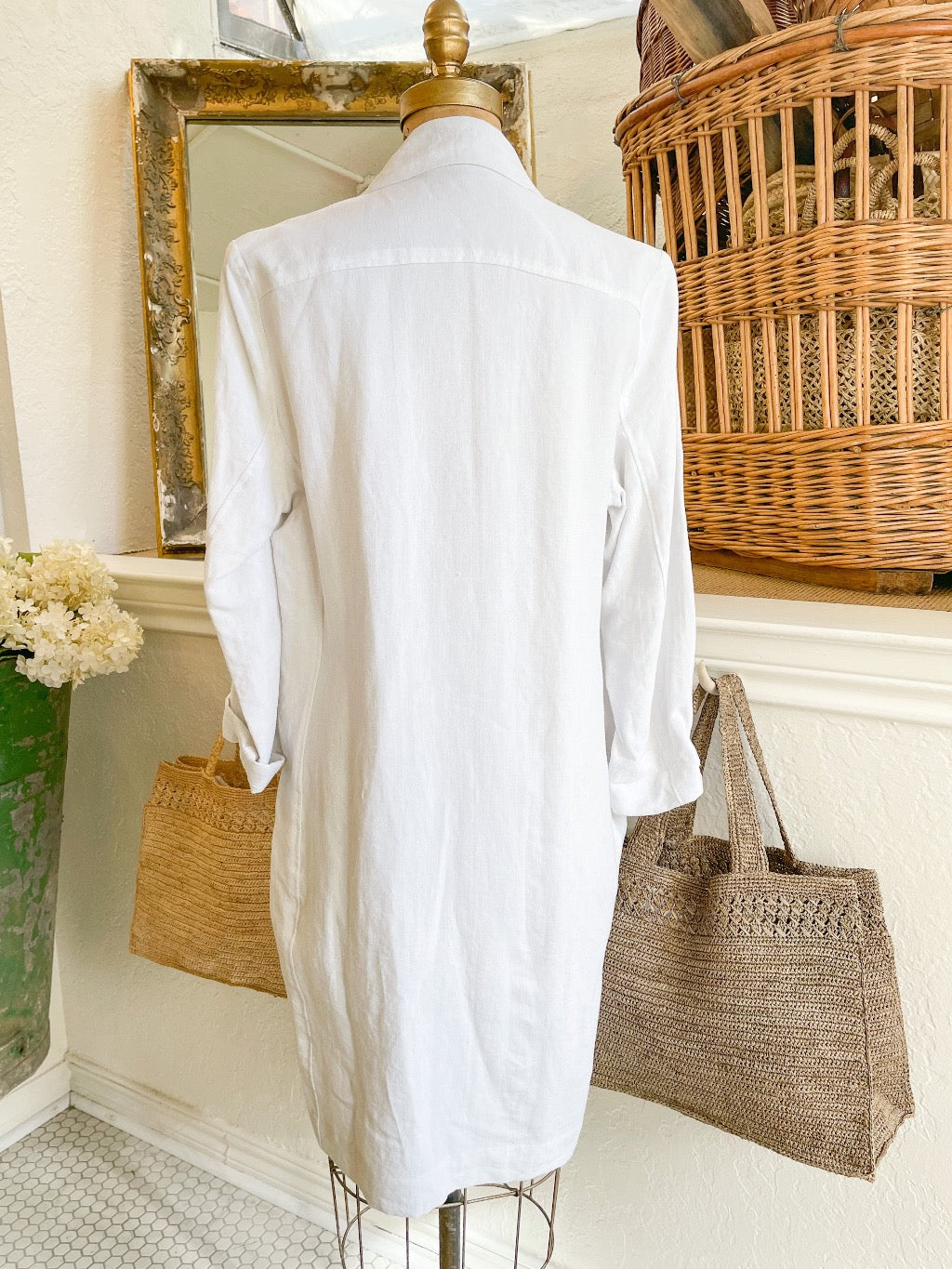 Long French Linen Coat