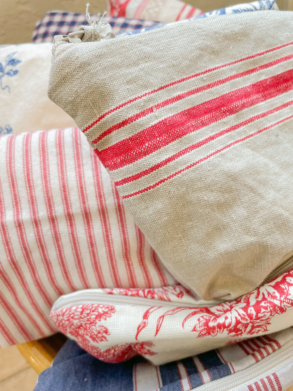 French Fabric Pouch