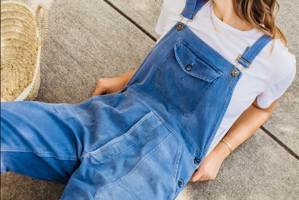 Vintage French Work Wear Overalls